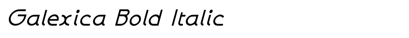 Galexica Bold Italic image